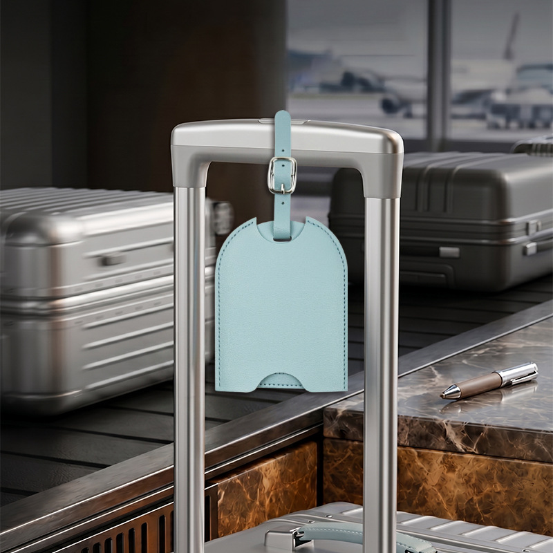 Travel Luggage Set - Etiqueta de Bagagem Unissex em Couro