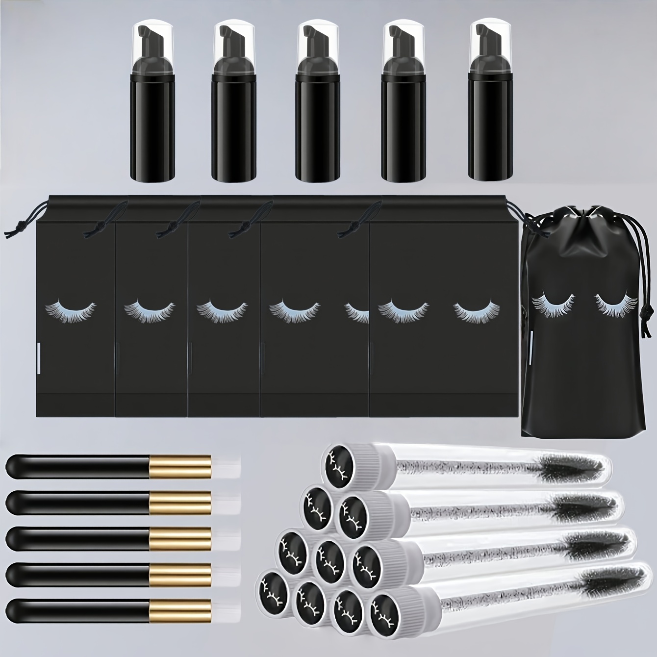 Travel Luggage Set - Kit de cuidados com as cílios