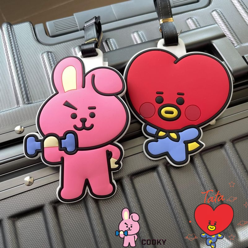 Travel Luggage Set - Chaveiro BT21 Cartoon Fofo Kawaii Unissex,