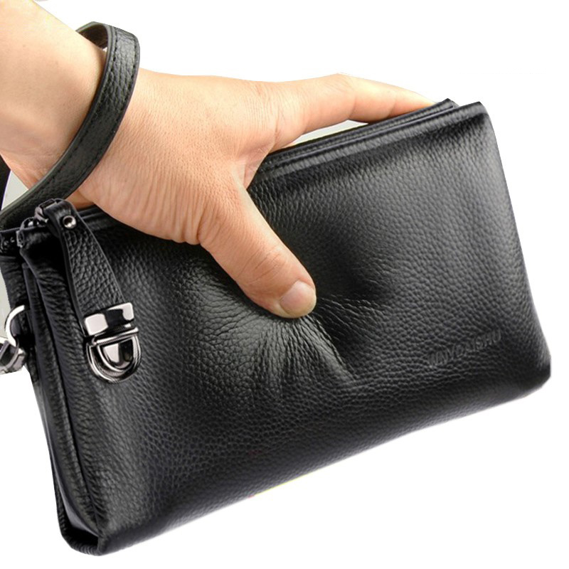 Leather Wallet Men - 2025 bolsa de mão dos homens