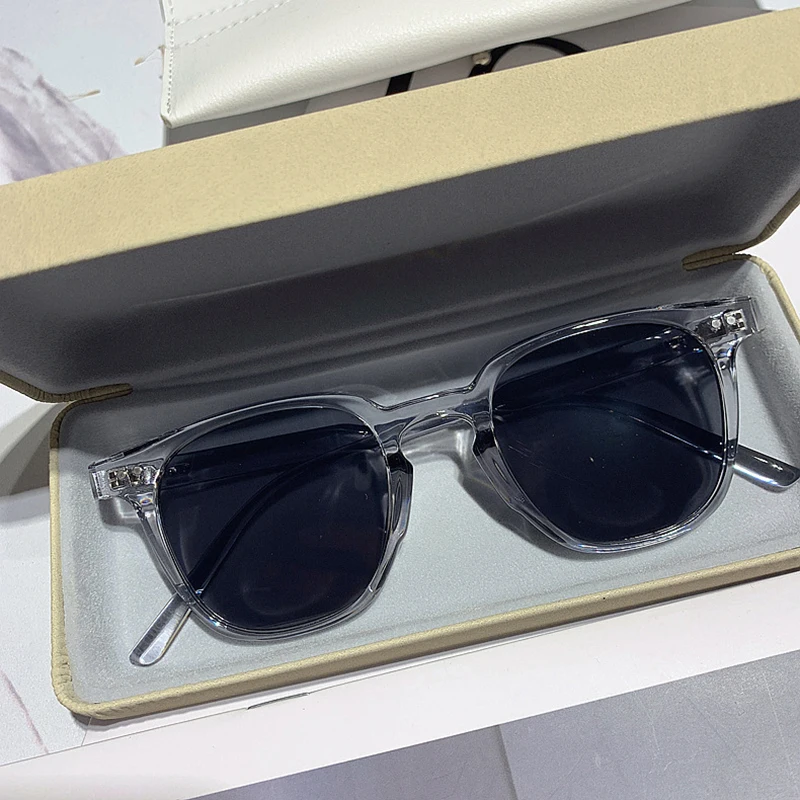 Designer Sunglasses - Óculos de sol quadrados vintage, cor