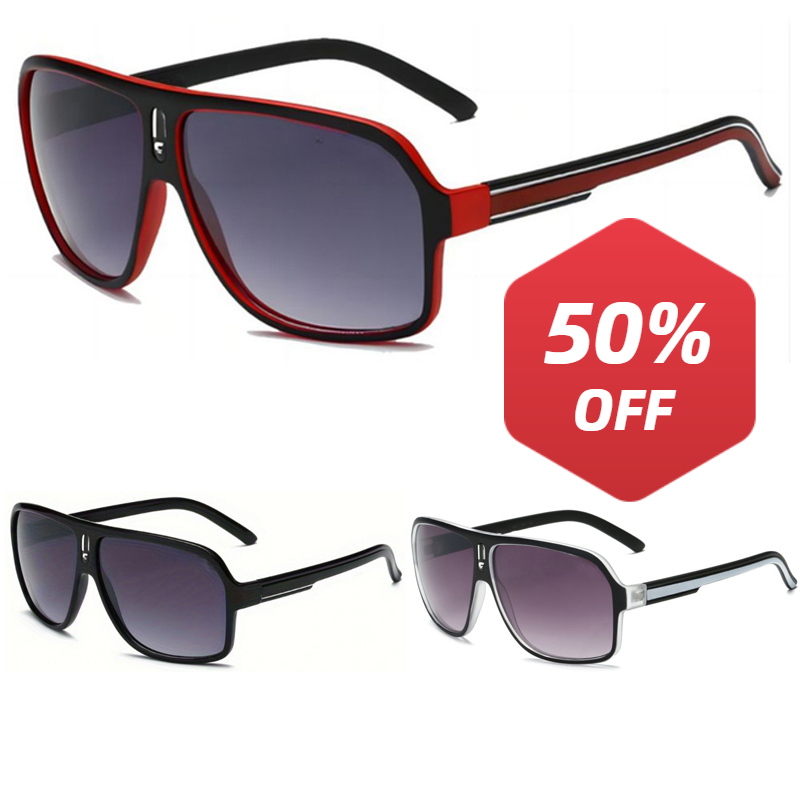 Sunglasses Uv400 - Óculos grandes curvos da moda estilo