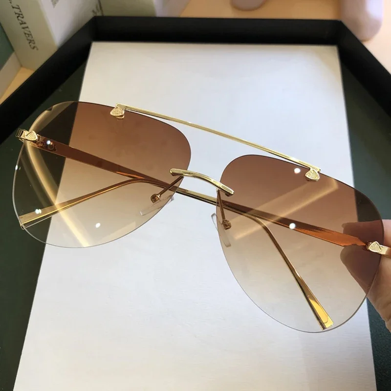 Designer Sunglasses - Óculos de Sol Vintage Sem Aro