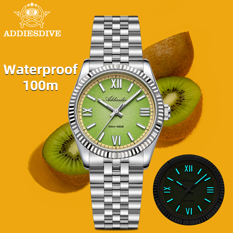 Luxury Watch Men - Addiesdive masculino vh31 relógio de quartzo