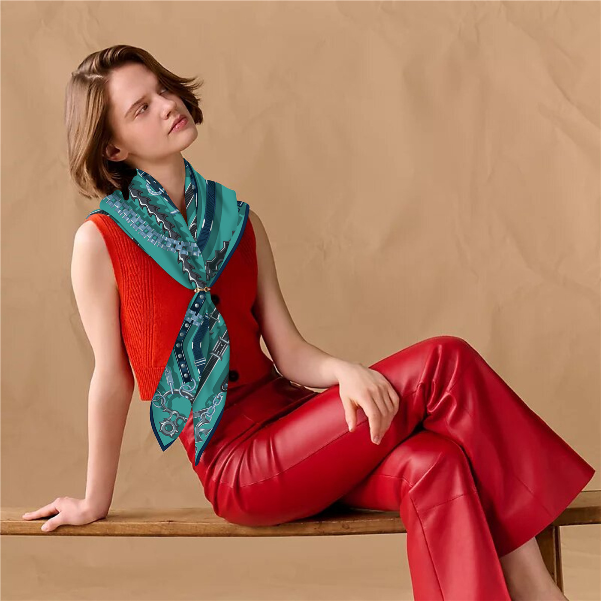 Lenço de Seda e Caxemira Luxuo - Cashmere Scarf avaliação e preço