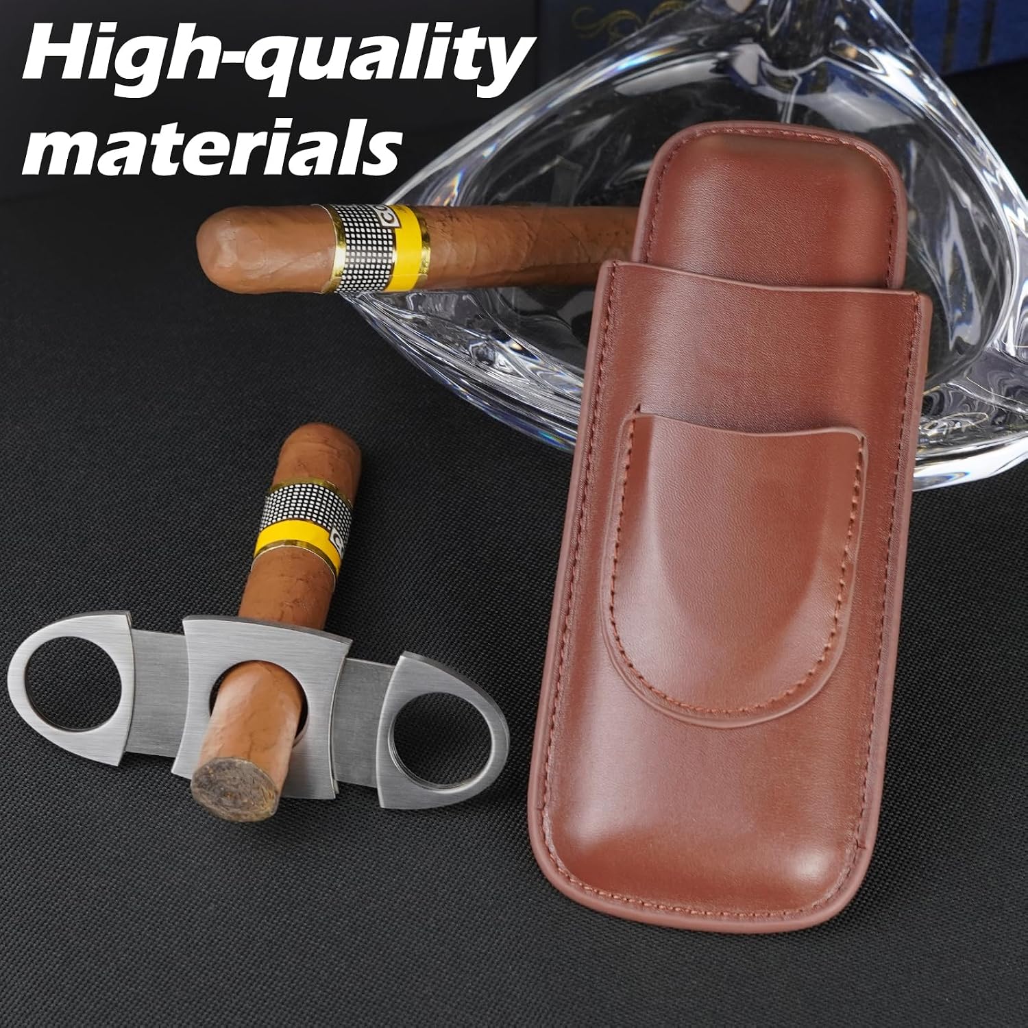 Estojo de charutos portátil em - Premium Cigar Case avaliação e preço