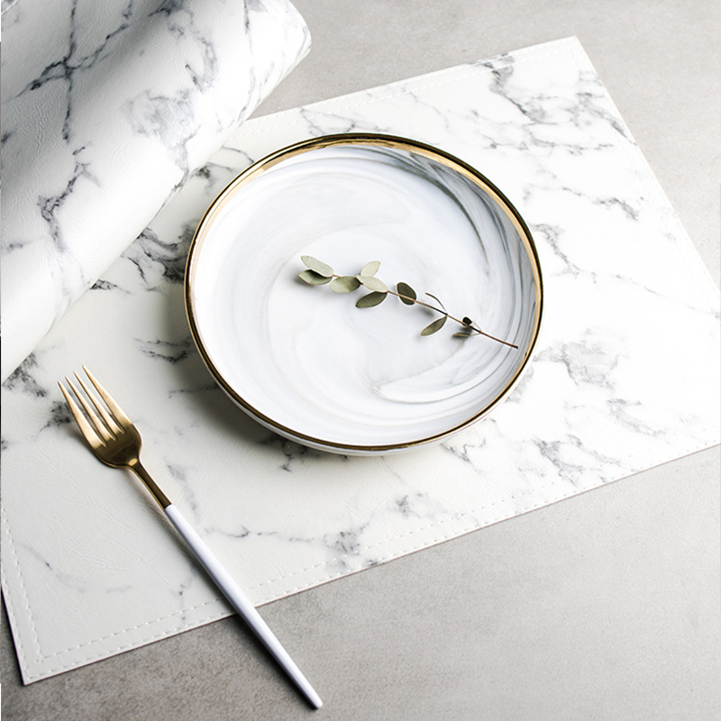 Conjunto de Sousplats de Mesa  - Marble Coaster Set avaliação e preço