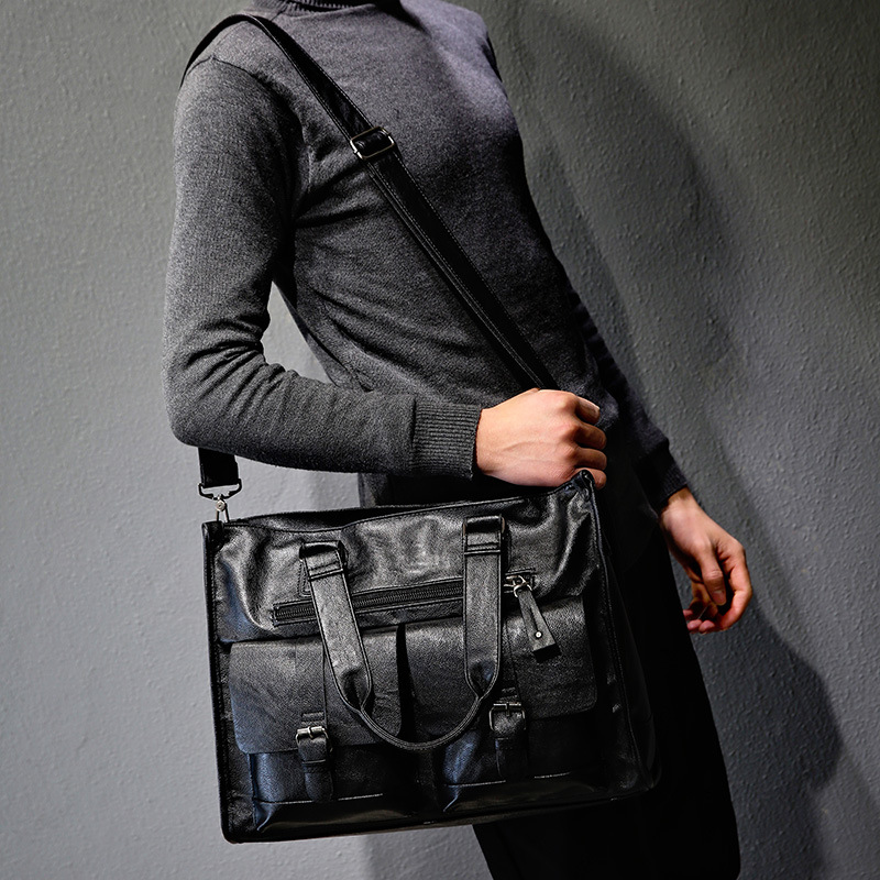 Bolsa de Ombro em Couro PU Vin - Leather Briefcase avaliação e preço