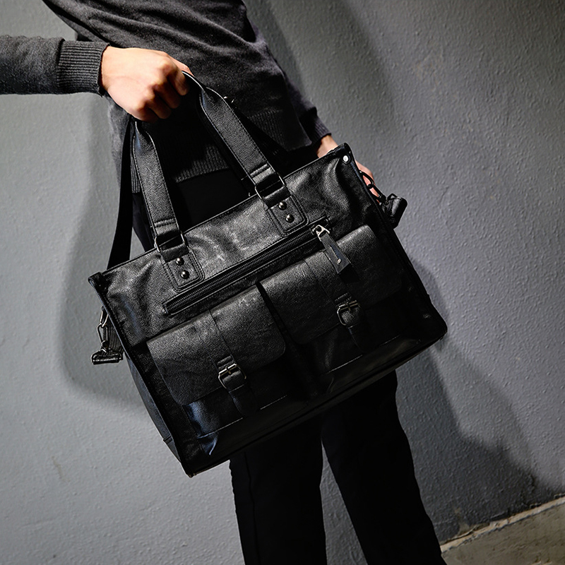 Bolsa de Ombro em Couro PU Vin - Leather Briefcase avaliação e preço