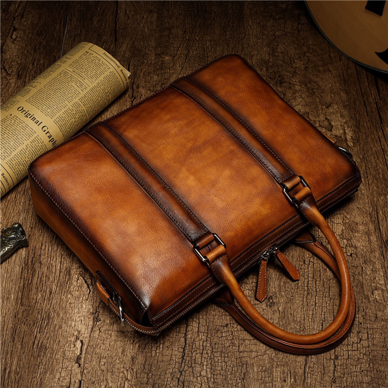 Pasta Executiva YETTIES em Cou - Leather Briefcase avaliação e preço