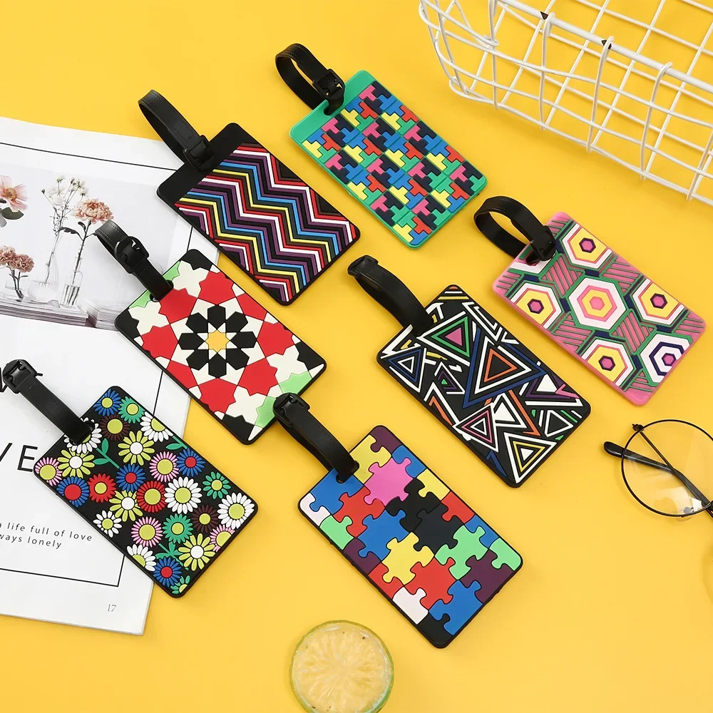 Etiquetas geométricas da bagag - Travel Luggage Set avaliação e preço