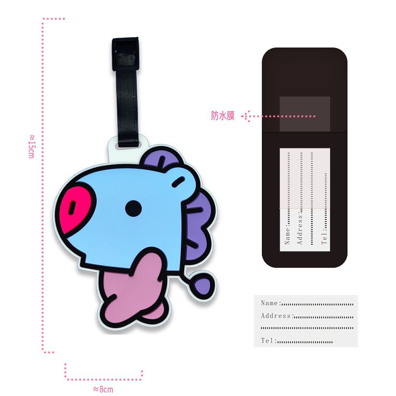 Chaveiro BT21 Cartoon Fofo Kaw - Travel Luggage Set avaliação e preço