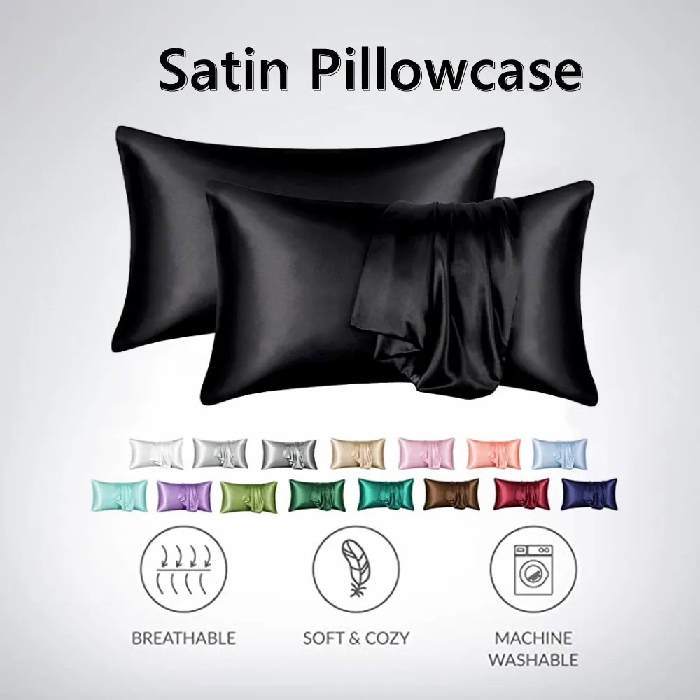2 pçs/lote sólido de seda ceti - Silk Pillowcase avaliação e preço