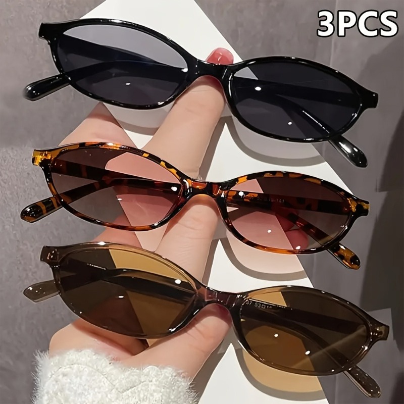 1/3 pares de óculos de sol fem - Sunglasses Uv400 avaliação e preço