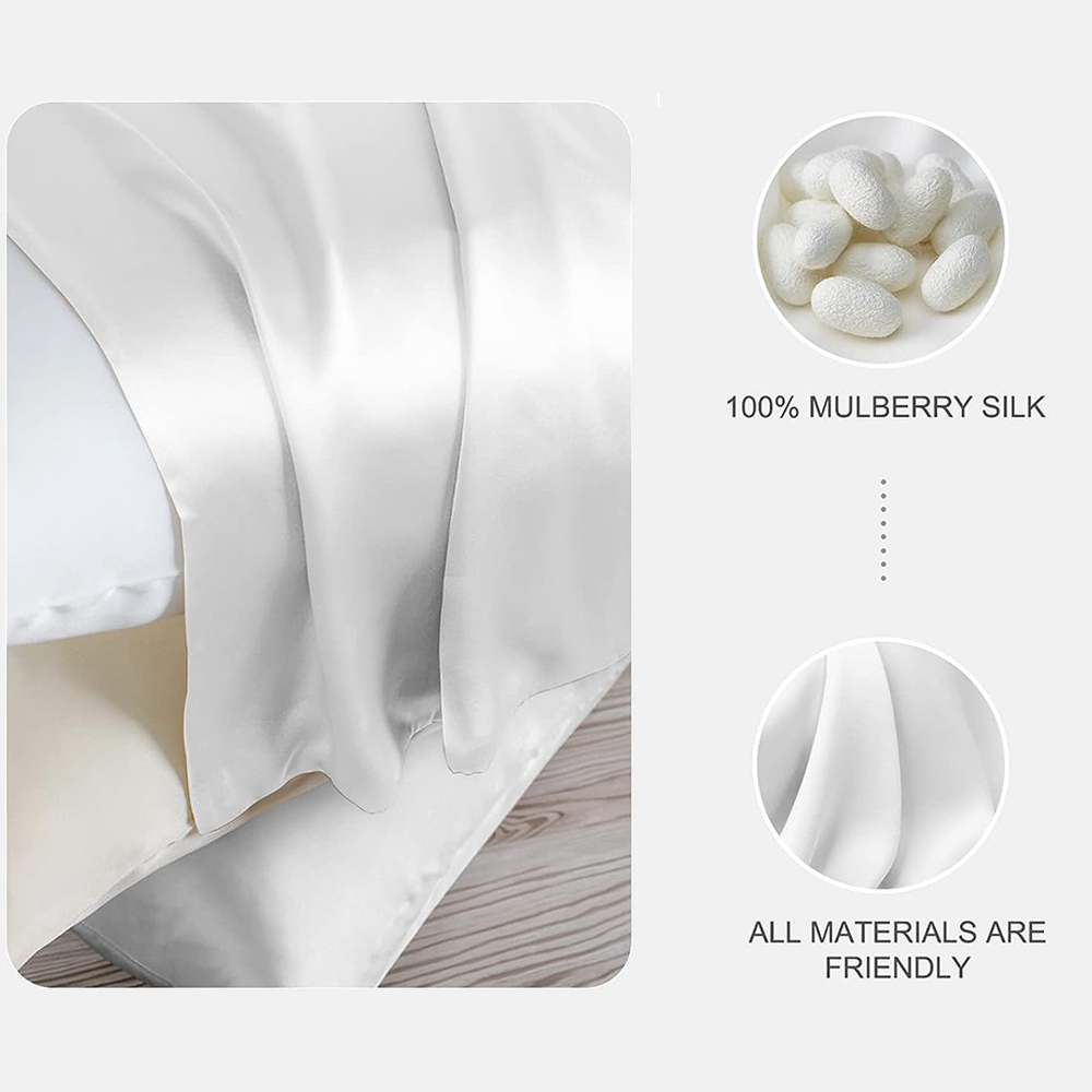 Fronha de Seda Pura Natural de - Silk Pillowcase avaliação e preço
