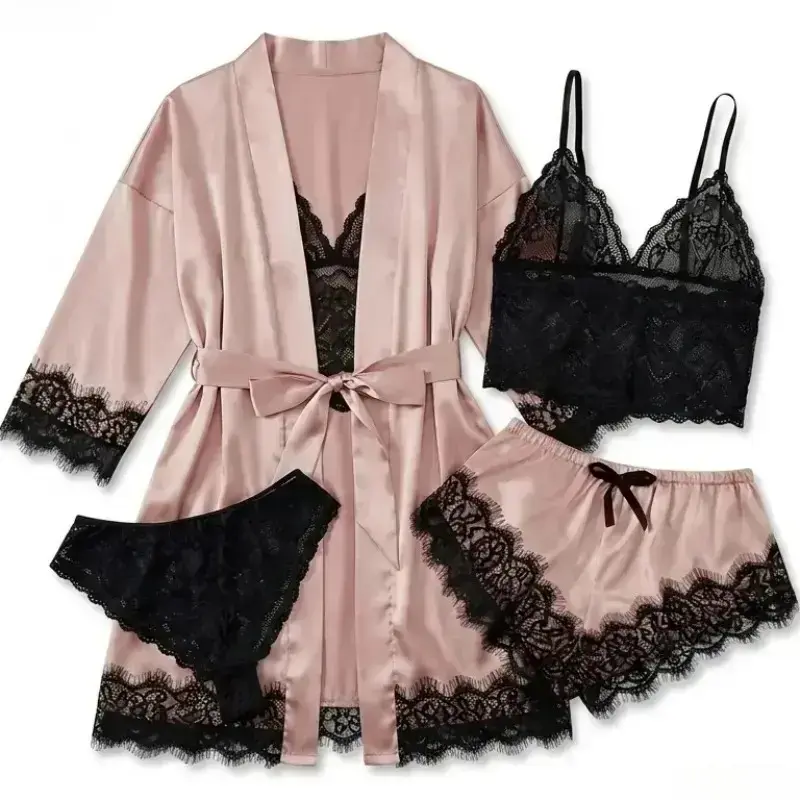 Conjuntos de Pijama de Cetim F - Luxury Gift Set avaliação e preço