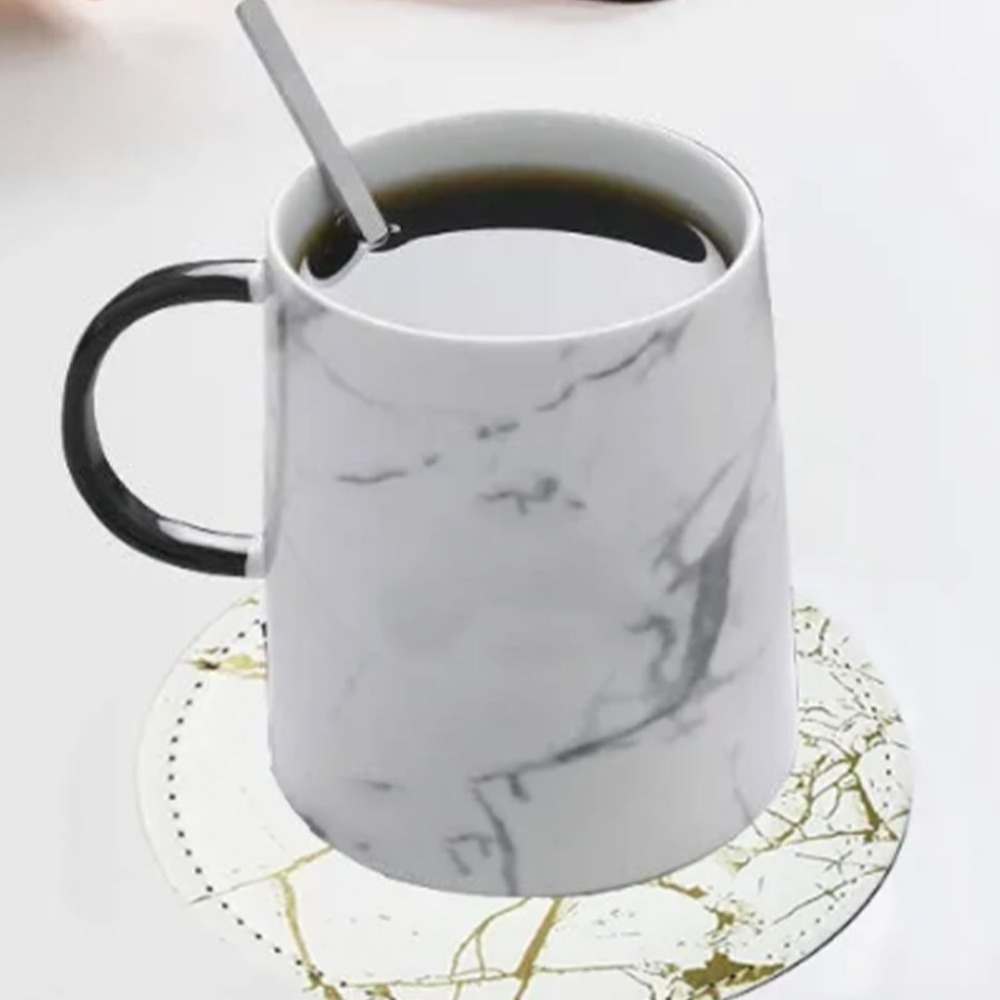 Conjunto de 7 Porta-Copos em C - Marble Coaster Set avaliação e preço