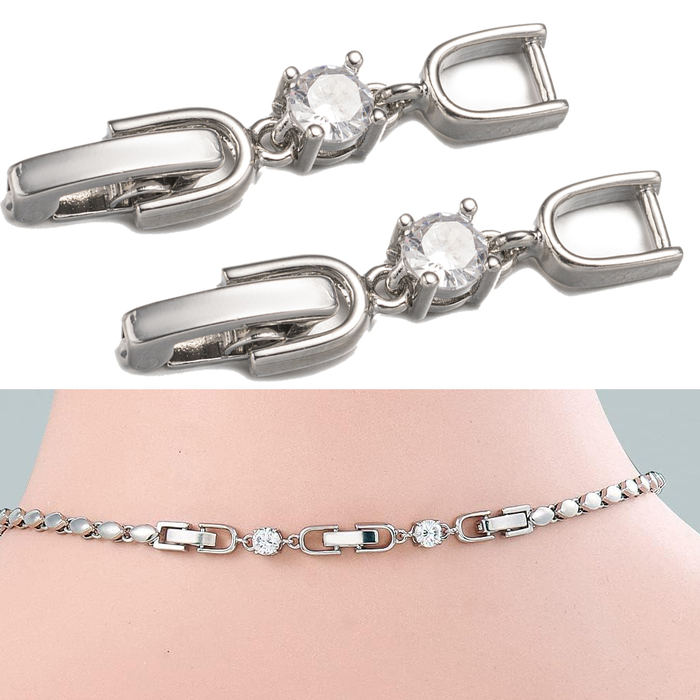 5 pçs branco banhado a ouro cr - Gold Plated Jewelry avaliação e preço