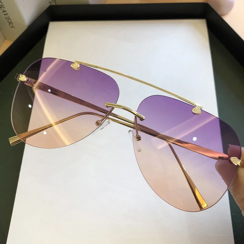 Óculos de Sol Vintage Sem Aro  - Designer Sunglasses avaliação e preço