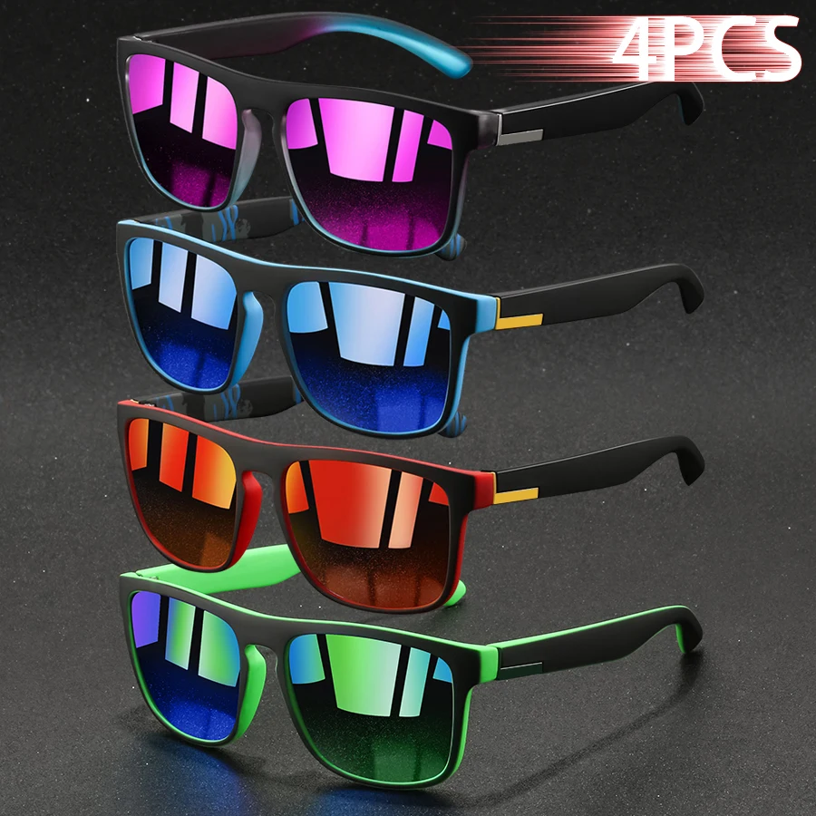 1/4PCS Óculos de Sol Quadrados - Sunglasses Uv400 avaliação e preço